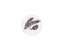 label autumn figures brown D40mm rol/500st